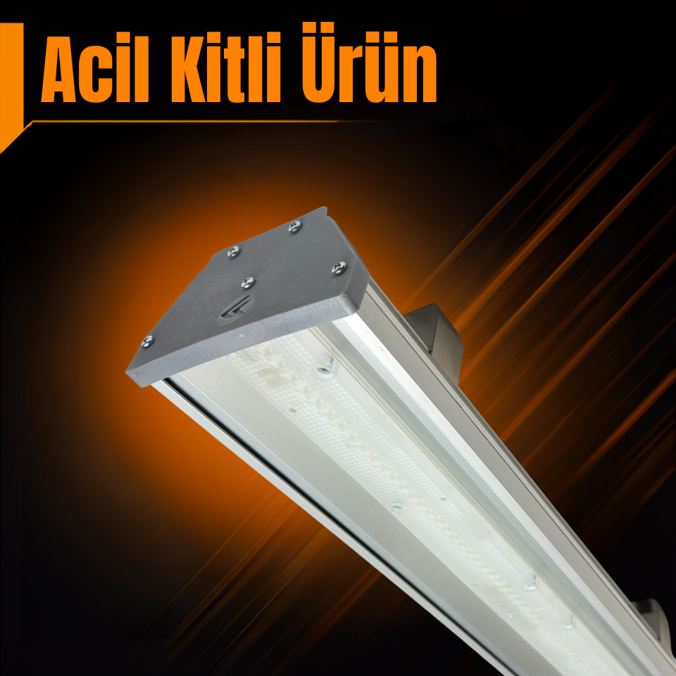 Force 140 Watt Acil Kitli Yüksek Tavan Armatürü 6500K 16300 Lümen
