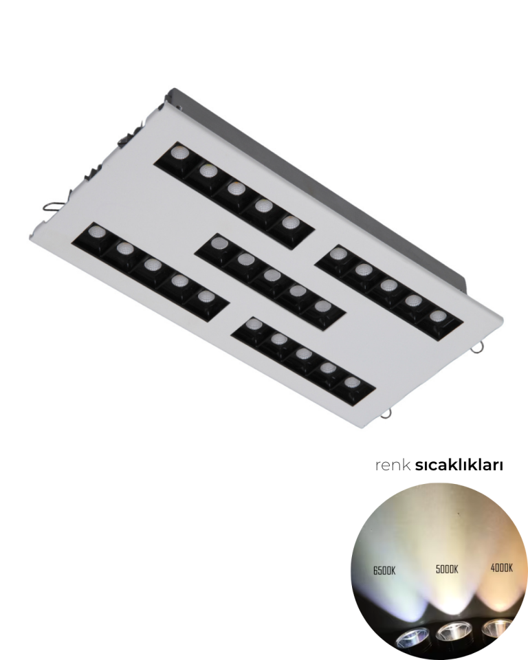 Lotus Animasyonlu Kuyumcu Aydınlatma Armatürü